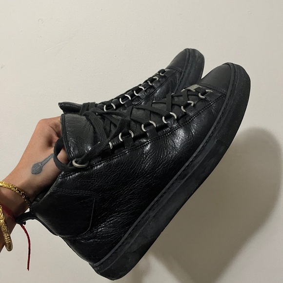 Balenciaga - Arena Leather High Sneaker - Picture 1 of 6